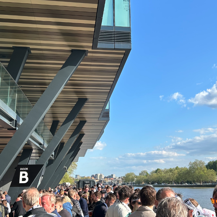 Fulham's Riverside Stand concourse